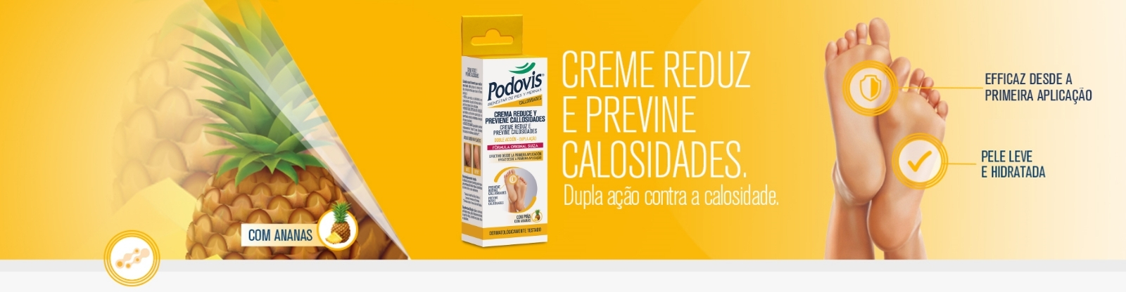 Podovis creme reduz e previne calosidades: dupla ação contra a calosidade