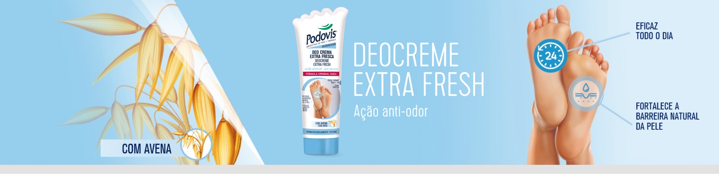 Podovis: Deocrema 48 h, deocreme 48 horas ação anti-odor extra forte