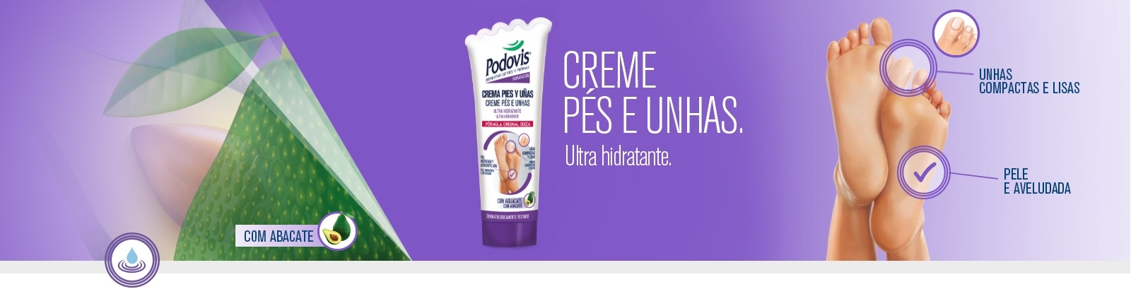 Podovis CREME PÉS E UNHAS: ULTRA HIDRATANTE